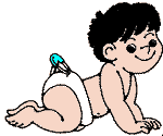 Baby crawling