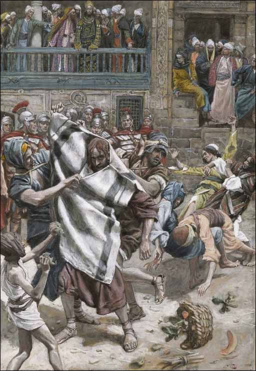 jesus resurrection painting. Tissot, Jesus before Herod