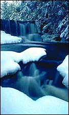 Winter waterfall