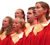 Choir singing Silent Night