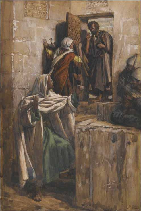 Tissot, Peter's First Denial of Jesus