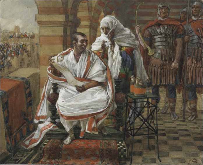 Tissot, Pilate's Wife Warns Him of a Dream