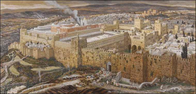 Tissot, Reconstruction of Jerusalem and Herod's Temple