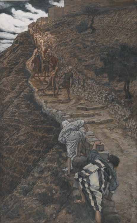 Tissot, Saint Peter and Saint John Follow from Afar