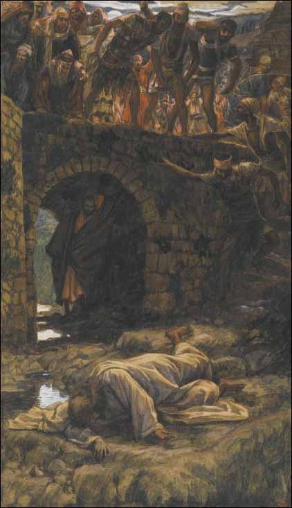 Tissot, The Bridge over the Brook of Kidron (Psalm 110:7)