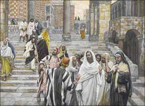 James J. Tissot, 'The Disciples Admire the Buildings of the Temple' (1884-1896), watercolor, Brooklyn Museum