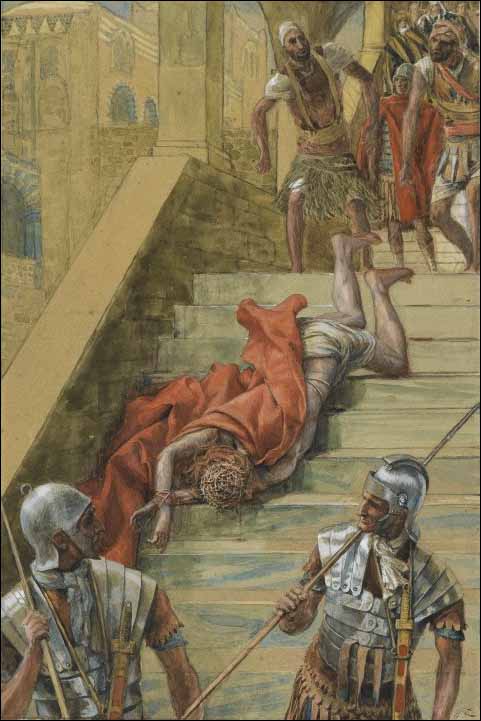 Tissot, Jesus Falls on the Holy Stairs