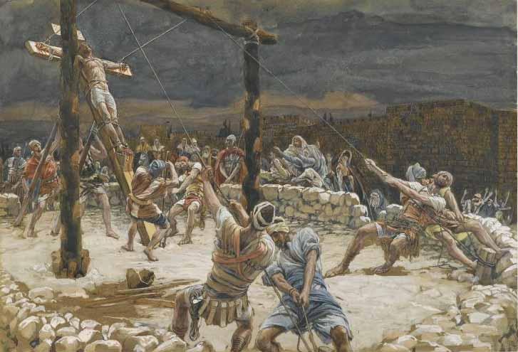 Tissot, The Raising of the Cross