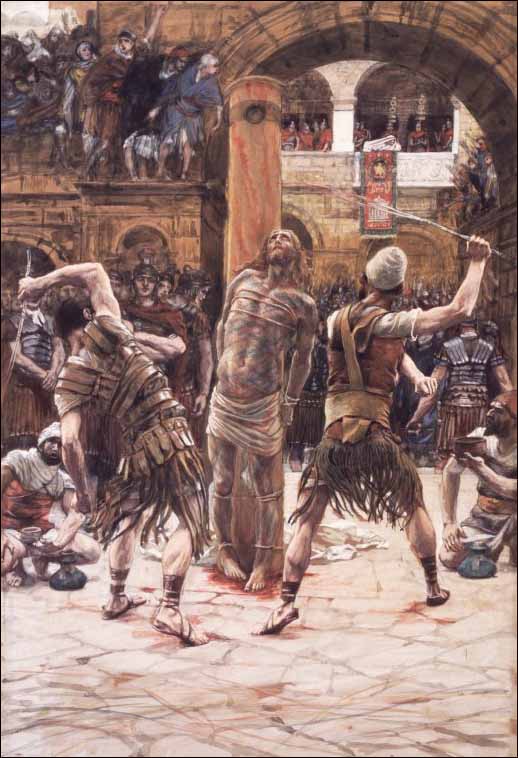 Tissot, Jesus Is Scourged on the Front