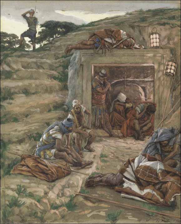 Tissot, Roman Guards Watch over the Tomb