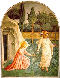 Fra Angelico, Jesus Appearing to the Magdalene, Noli me tangre (1440-41)