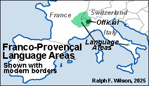 Franco-Provenal Language Areas
