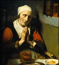 Nicholas Maes, "Old Woman at Prayer" (1656)